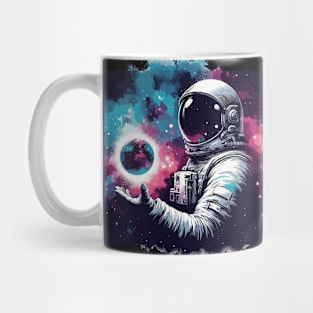 Colorful astronaut in space Mug